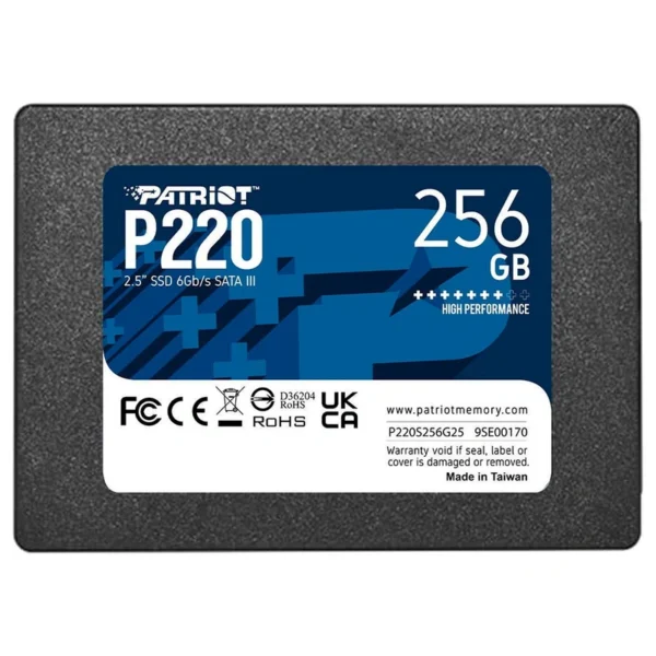 SSD Patriot 256GB P220 2.5 P220S256G25 | SATA 3 - 6 Gb/s
