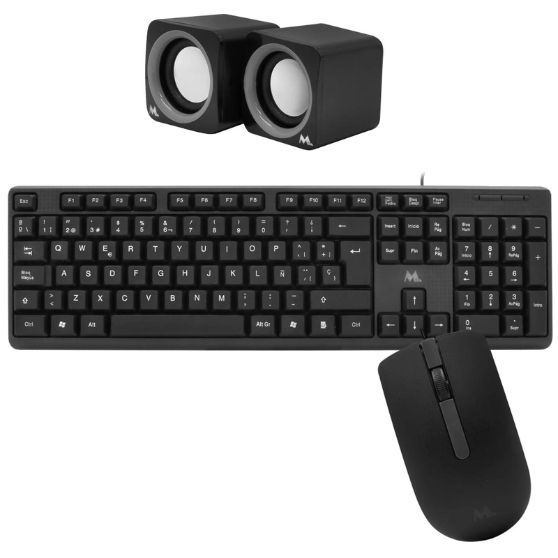 Gabinete Kit Mtek DK04 Fonte 500W Speaker Mouse Teclado Espanhol - Preto - Imagem 2