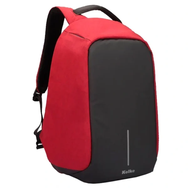 Mochila Anti-Roubo para Notebook Kolke KVM-245 15.6 Tela Até 15.6" Preto / Vermelho