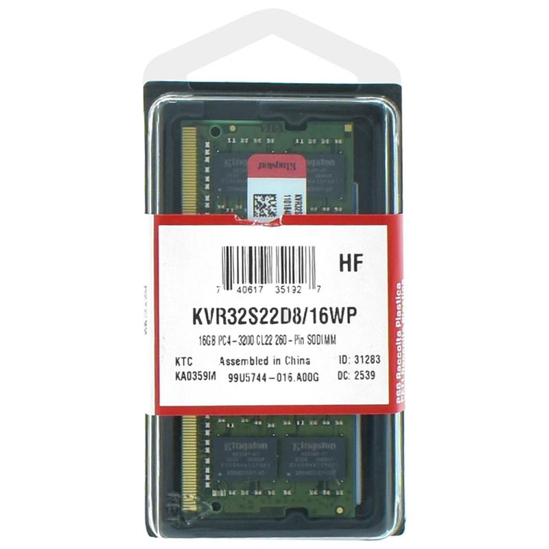 Memória RAM para Notebook Kingston DDR4 16GB 3200MHz - KVR32S22D816WP 32GB | Fury Beast - Imagem 3