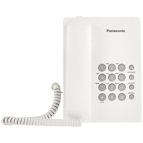 Telefone Panasonic KX-TS500LXW Com Fio - Branco
