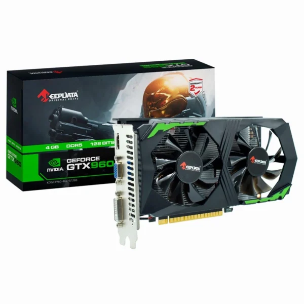Placa de Vídeo Keepdata 4GB GeForce GTX960 GDDR5 - KDGTX960-4GD5128B Boost: 1085MHz