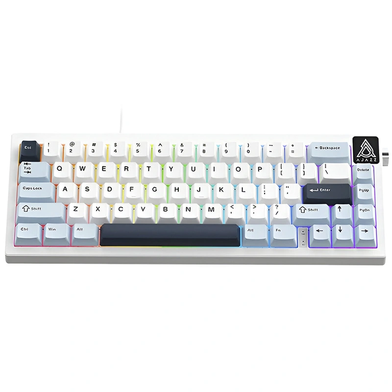 Teclado Gamer Mecânico Ajazz AK650 Nacodexx Mini USB RGB Sea Salt Inglês Azul (986468) - Imagem 3