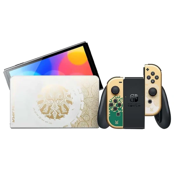 Console Nintendo Switch 64GB - Branco Dourado (HEG-S-KDAAA) Switch OLED | USB-C