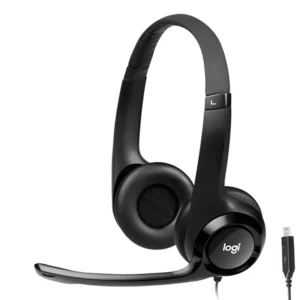 Fone de Ouvido Logitech H390 Stereo Com Fio - Preto (981-000014)