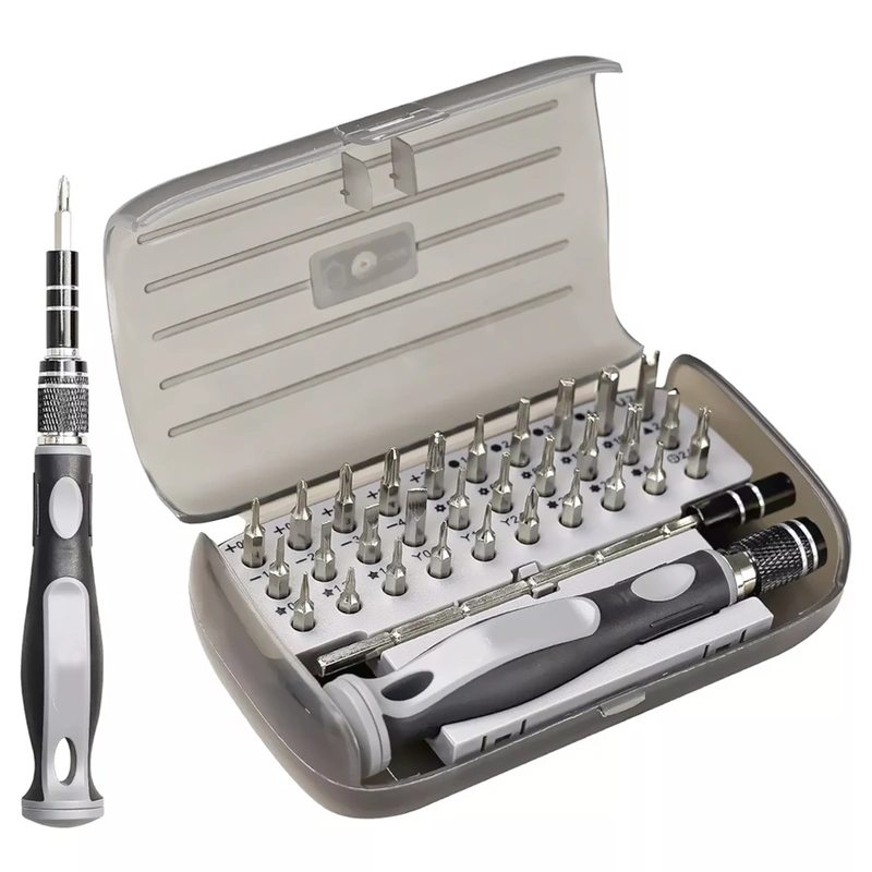 Kit de Ferramentas Satellite A-KS32 Precision Screwdriver Set - Transparente Cinza