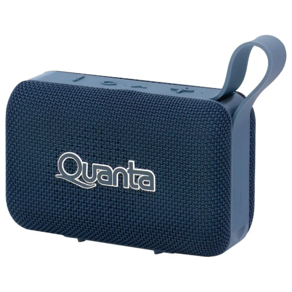 Caixa de Som Quanta QTSPS80 Mini Bluetooth TWS Micro SD - Azul 8W IPX5 | Entrada USB