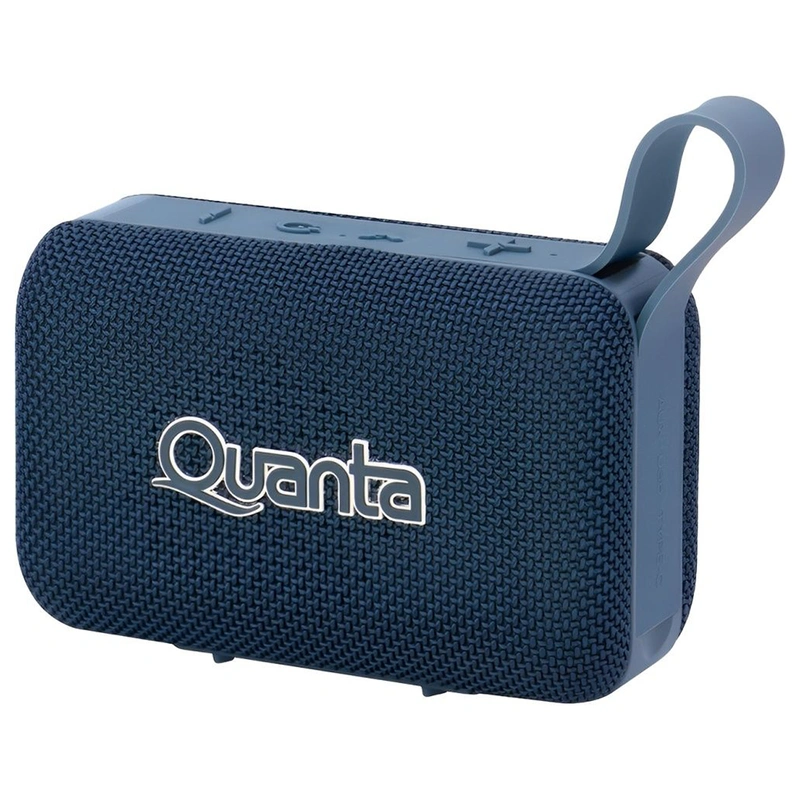 Caixa de Som Quanta QTSPS80 Mini Bluetooth TWS Micro SD - Azul 8W IPX5 | Entrada USB