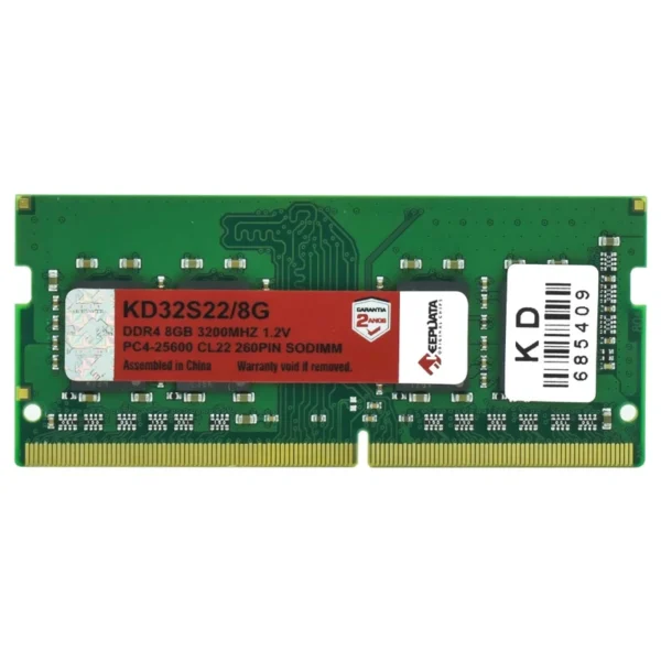 Memória RAM para Notebook Keepdata DDR4 8GB 3200MHz - KD32S228G SODIMM | KD32S22/8G