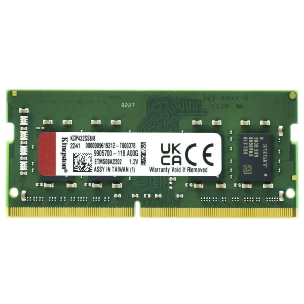 Memória RAM para Notebook Kingston DDR4 8GB 3200MHz - KCP432SS88 SODIMM | KCP432SS8/8