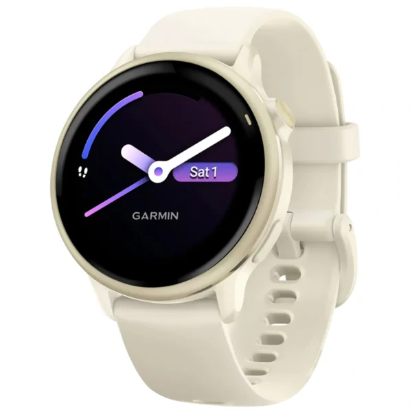 Relógio Smartwatch Garmin Vivoactive 6 - Lunar Dourado (010-02985-01) 5 ATM (50 metros)