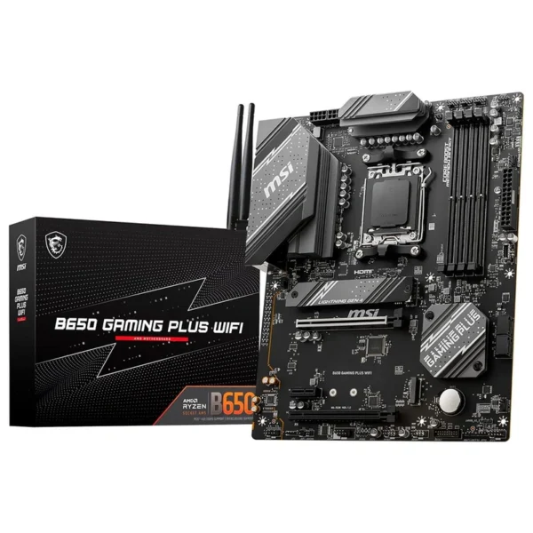 Placa Mãe MSI B650 Gaming Plus Wi-Fi Socket AM5 DDR5 AMD B650 ATX Wi-Fi 6E - Bluetooth 5.3