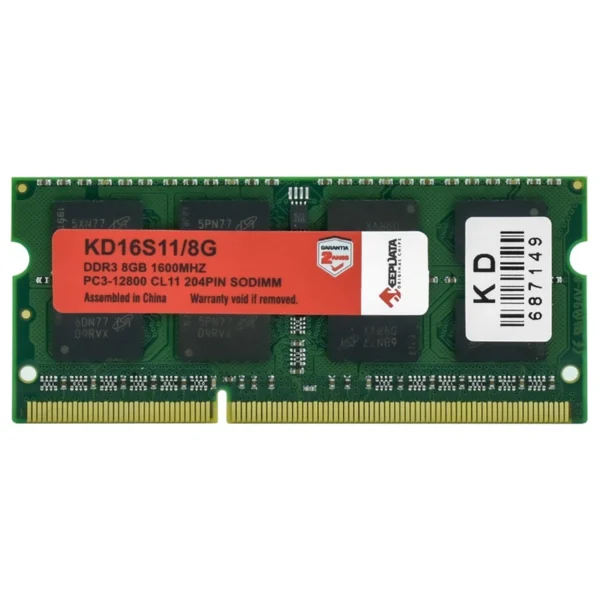 Memória RAM para Notebook Keepdata DDR3 8GB 1600MHz - KD16S118G SODIMM | KD16S11/8G