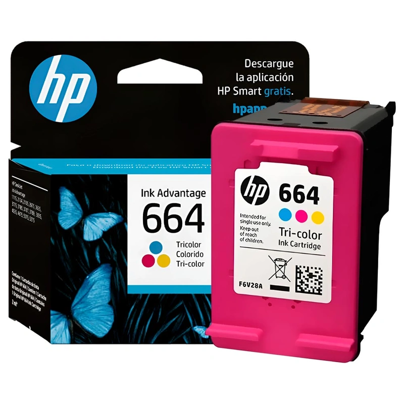 Cartucho de Tinta HP F6V28AL 664 - Colorido 664 F6V28AL Tricolor | 2 ml - Imagem 3