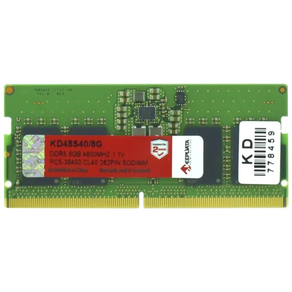 Memória RAM para Notebook Keepdata DDR5 8GB 4800MHz - KD48S408G SODIMM | KD48S40/8G