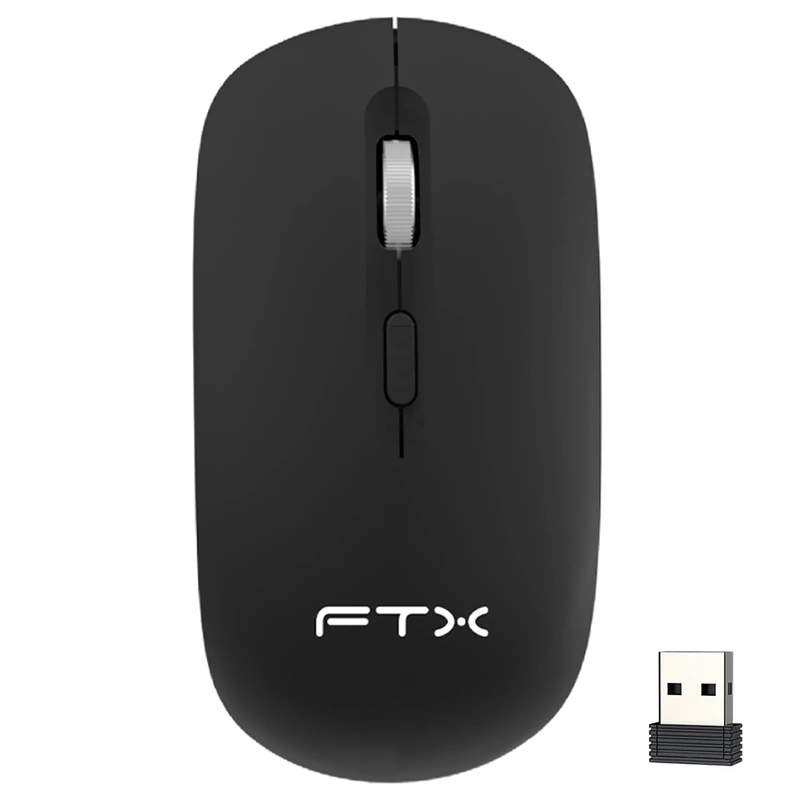 Mouse FTX MW71 Wireless - Preto USB Receiver 2.4GHz | FTXMW71