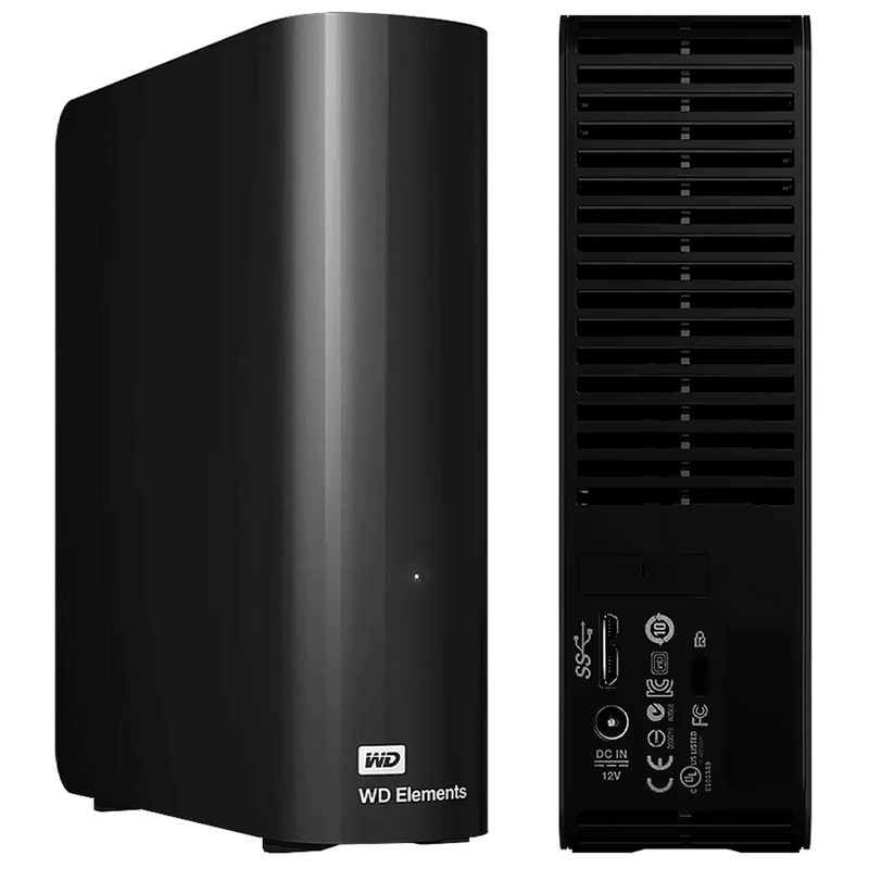 HD Externo Western Digital 14TB WD Elements 3.5 USB 3.0 WDBWLG0140HBK - Imagem 2