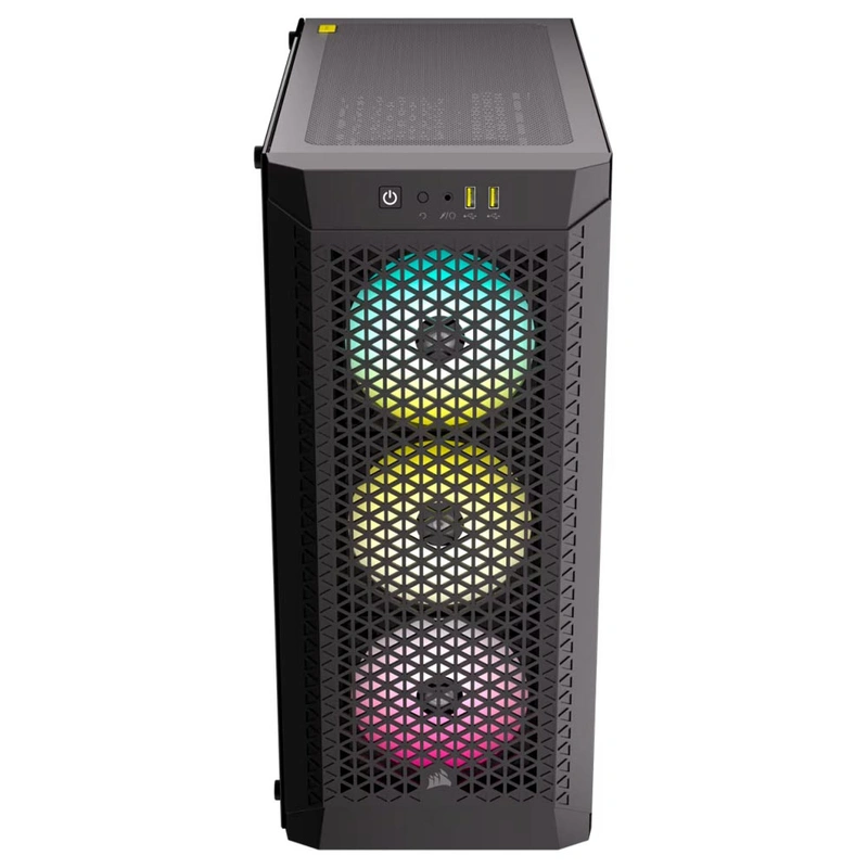 Gabinete Gamer Corsair 480T Airflow CC-9011272-WW Mid Tower 3 Cooler RGB - Preto - Imagem 2