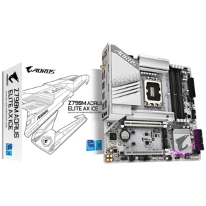 Placa Mãe Gigabyte Z790M AORUS Elite AX Ice Socket LGA 1700 DDR5