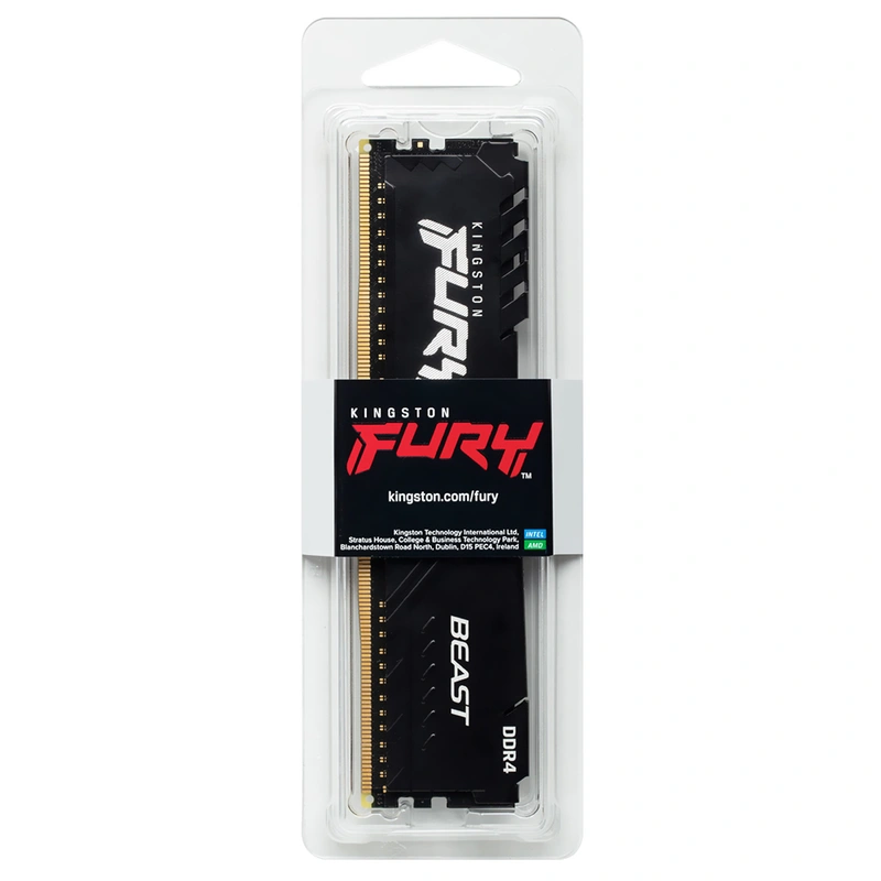 Memória RAM Kingston Fury Beast DDR4 8GB 3200MHz - Preto (KF432C16BB8) | KF432C16BB/8 - Imagem 3