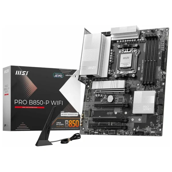 Placa Mãe MSI Pro B850-P Wi-Fi Socket AM5 DDR5 AMD B850 ATX Wi-Fi 7
