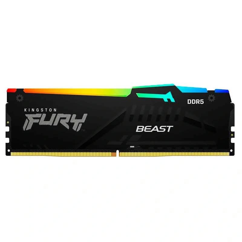 Memória RAM Kingston Fury Beast DDR5 32GB 6000MHz RGB - Preto (KF560C36BBE2A-32)
