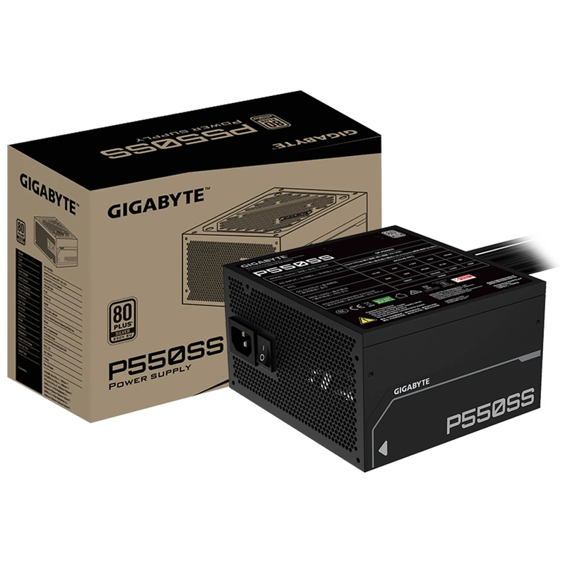 Fonte de Alimentação Gigabyte GP-P550SS 550W ATX 3.1 Não Modular 80 Plus Silver
