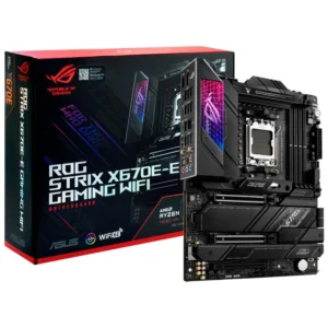 Placa Mãe ASUS ROG Strix X670E-E Gaming Wi-Fi Socket AM5 DDR5