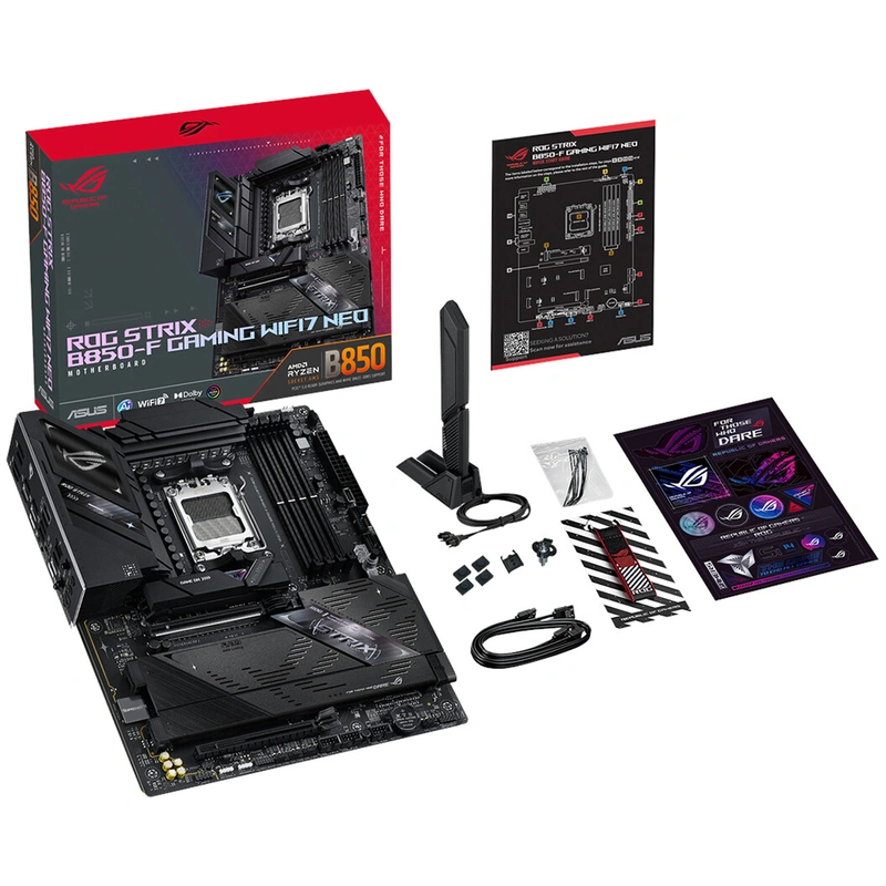 Placa Mãe ASUS ROG Strix B850-F Gaming Wi-Fi 7 Neo Socket AM5 DDR5 AMD B850 - Imagem 5