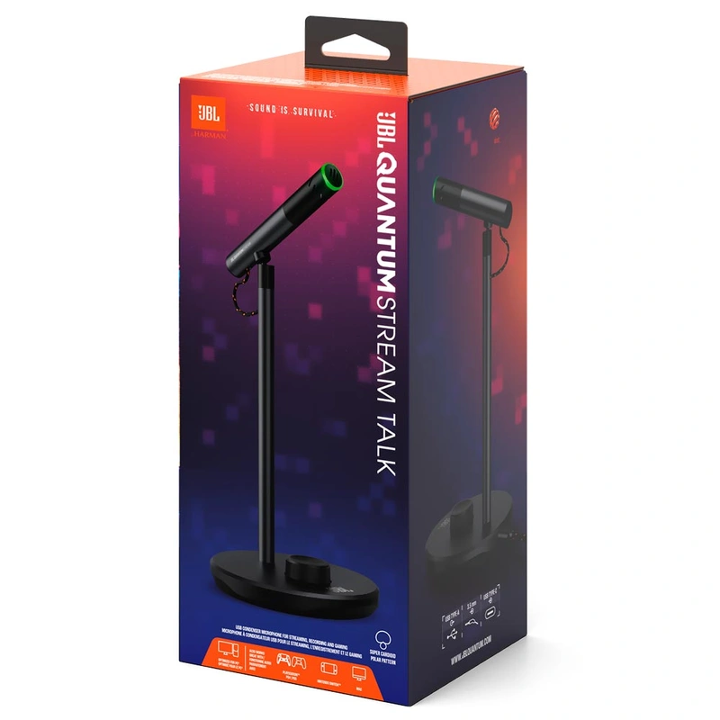 Microfone JBL Quantum Stream Talk - Preto Com fio USB - Imagem 3