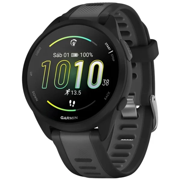Relógio Garmin Forerunner 165 Music AMOLED - Preto (010-02863-30) 5ATM