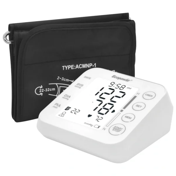 Medidor de Pressão Ecopower EP-2773 Braço - Branco | USB-C