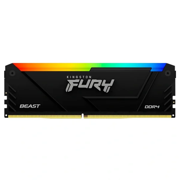 Memória RAM Kingston Fury Beast DDR4 32GB 3200MHz RGB - Preto (KF432C16BB2A32)
