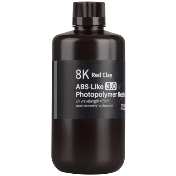Resina para Impressora 3D Elegoo ABS 3.0 8K 500G - Red Clay