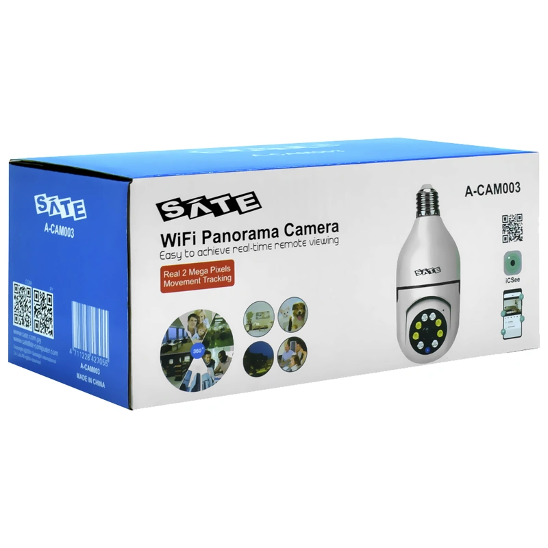 Câmera de Segurança Satellite A-CAM003 Indoor Smart Wi-Fi TF 360° - Branco | 1920 x 1080 - Imagem 3