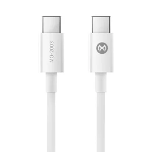 Cabo Mox MO-2003 USB-C Macho a USB-C Macho 2M - Branco