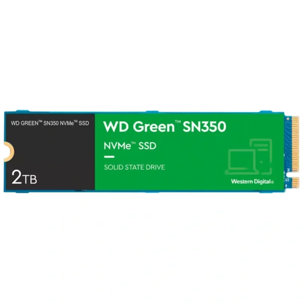 SSD Western Digital M.2 2TB SN350 Green NVMe - WDS200T3G0C PCIe Gen 3 x4 | WD Verde SN350