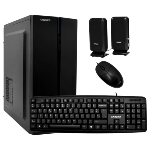 Gabinete Kit Satellite K704 Fonte 200W Speaker Mouse Teclado Espanhol - Preto