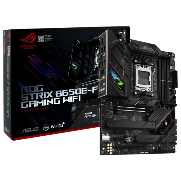 Placa Mãe ASUS ROG Strix B650E-F Gaming Wi-Fi Socket AM5 DDR5 AMD B650