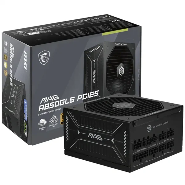 Fonte de Alimentação MSI Mag A850GLS 850W ATX 3.1 Modular 80 Plus Gold | MAG A850GLS PCIE5