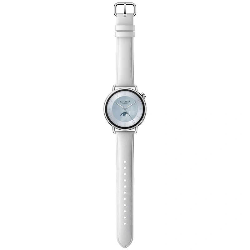 Relógio Smartwatch Xiaomi Watch S4 M2502W1 - Leather Branco Capacidade de 320mAh - Imagem 4