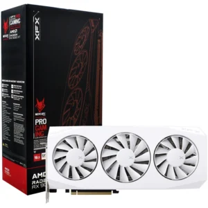 Placa de Vídeo XFX Mercury OC Gaming White Edition 16GB Radeon RX9060 XT GDDR6 - RX-96TMERCW9