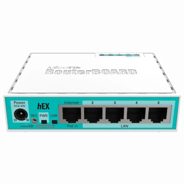 Switch Mikrotik RB 750GR3 HEX L4- Branco | RB750GR3 Hex | MT7621A 880 MHz
