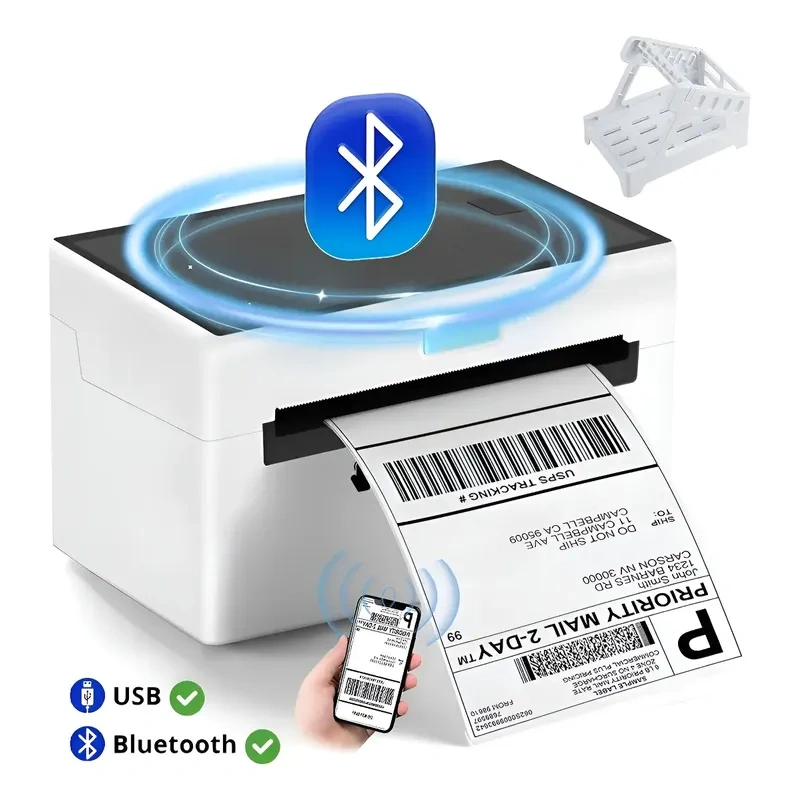 Impressora Térmica Etiquetas Adesivas Portátil Com Bluetooth
