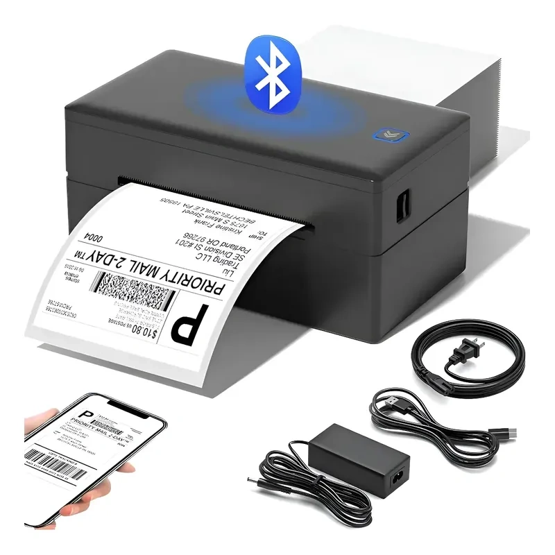 Impressora Térmica Etiquetas Adesivas Portatil Com Bluetooth